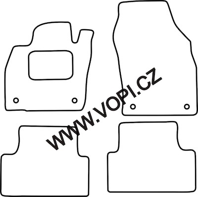 Autokoberce VW T-Cross	2018 -> Colorfit (4992)
